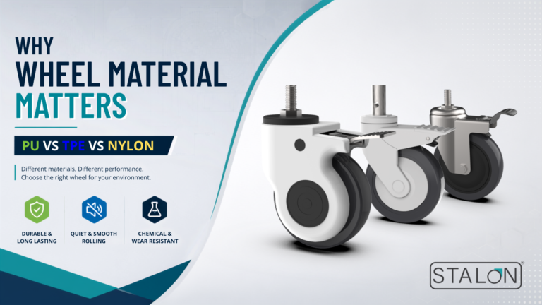 Why Wheel Material Matters: PU vs TPE vs Nylon Castor Wheels